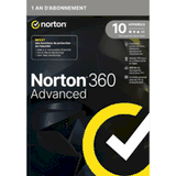 Norton 360 Advanced 2023 - 10 appareils - Abonnement 1 an