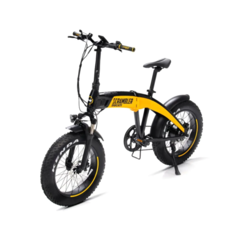 Vélo électrique Scrambler SCR E Moteur Bafang 36V/250W/60Nm , Batt Int 36V 10.4Ah, Dérailleur Shimano 7 vitesses. 25Km/h Pneu 20