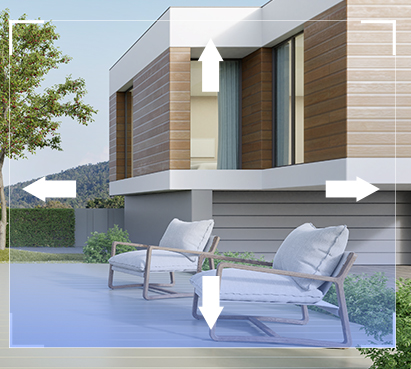 EZVIZ Caméras extérieures motorisées H9c 3MP - Wi-Fi - à double objectif panoramique et inclinable - Co-détection pour un suivi intelligent automatique