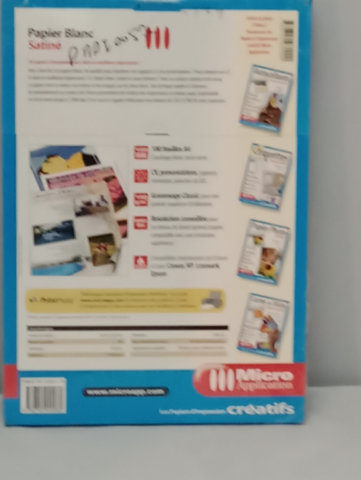 PAPIER BLANC SATINÉ 5008*19