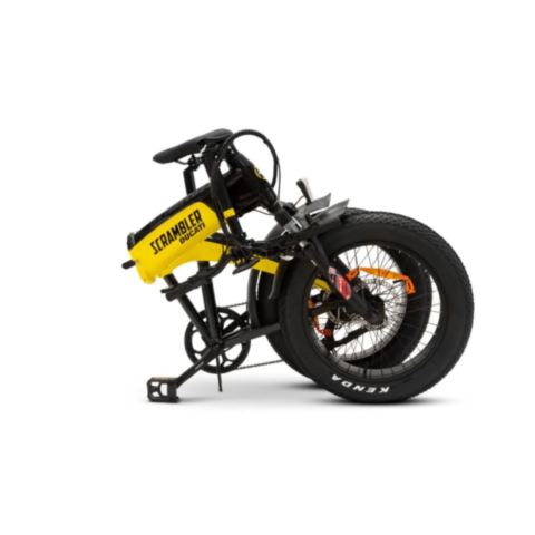 Vélo électrique Scrambler SCR E Moteur Bafang 36V/250W/60Nm , Batt Int 36V 10.4Ah, Dérailleur Shimano 7 vitesses. 25Km/h Pneu 20