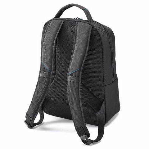 DICOTA SAC A DOS DESIGN SPORTIF POUR PC 13"-15.6" + TABLETTE 10.5" REMBOURAGE RESPIRANT AU DOS BACKPACK SPIN NOIR D30575