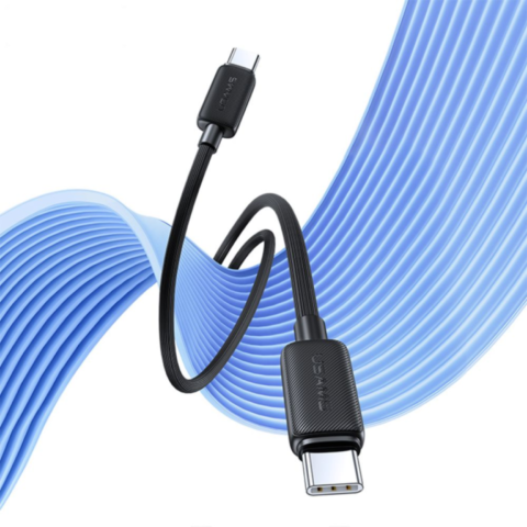 Câble avec motif USB Type-C vers USB Type-C 60W (2m) Usams US-SJ696 / KY Series Noir