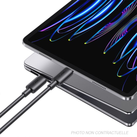 Câble USB Type-C vers USB Type-C 60W PD Charge rapide (1m) Usams SJ711 YD Series Blanc
