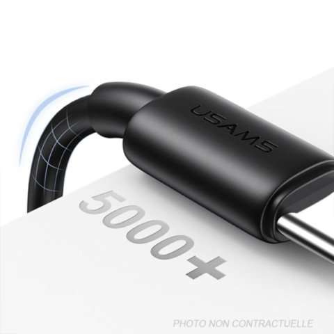 Câble USB Type-C vers USB Type-C 60W PD Charge rapide (1m) Usams SJ711 YD Series Blanc