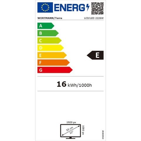 TERRA LED 2226W black HDMI GREENLINE PLUS