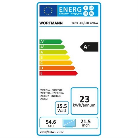 TERRA LED 2226W black HDMI GREENLINE PLUS 