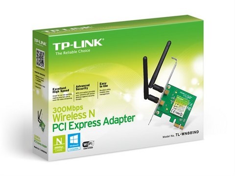 TP-LINK WLAN 300MBit PCIe WIFI Adap Draft-N(2T2R) 