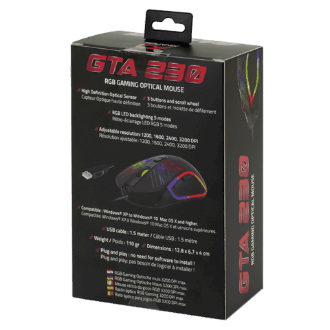 Souris Gaming RGB GTA 230