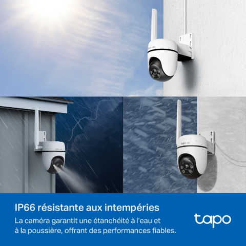 Tapo TC40GW - Caméra 4G LTE extérieure panoramique et inclinable