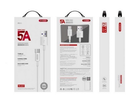 YK-Design 5A Data Cable/Charging Cable Lightning (YK-S17)