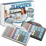 clavier, programmable, 105 touches, numérique, RS232, PS/2, inclus: câble (RS232, PS/2), adaptateur de fente d'extension (câble d'alimentation inclus), CD pilotes, cabochons, couleur: blanc