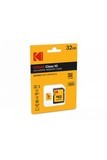 MicroSDHC 32Go Kodak +Adaptateur CL10 Extra - Sous blister